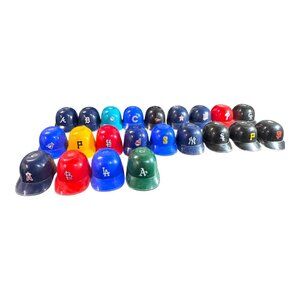 Lot Laich Mini MLB Baseball Helmets Collection Set 22 Blue Jays Tigers Astros